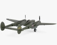 Lockheed P-38 Lightning 3d model