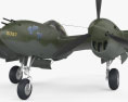 Lockheed P-38 Lightning 3d model