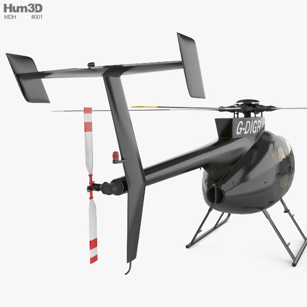 MD Helicopters MD 500 3D model - Aircraft on Hum3D