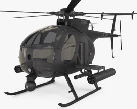 MD Helicopters MH-6 Little Bird Modelo 3d