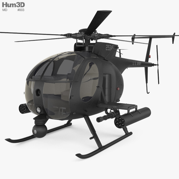MD Helicopters MH-6 Little Bird 3D модель