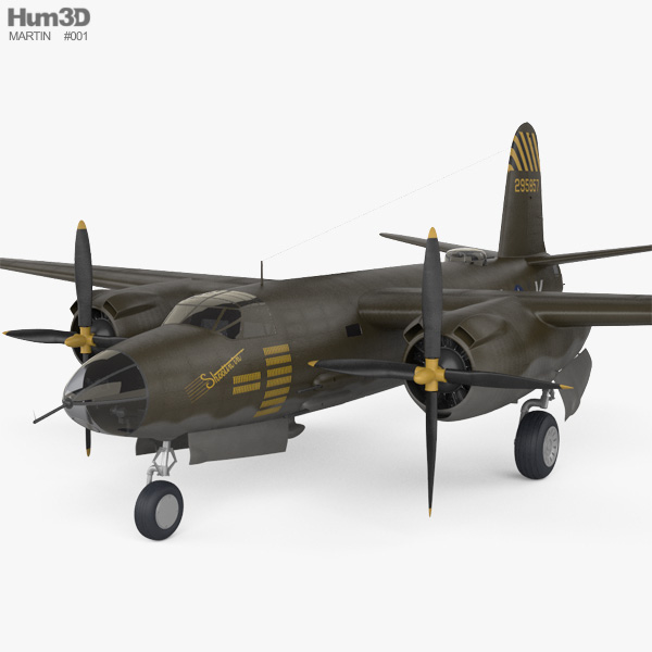 Martin B-26 Marauder Modelo 3D