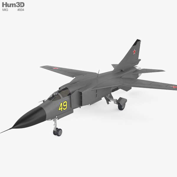 미코얀-구레비치 MiG-23 3D 모델 