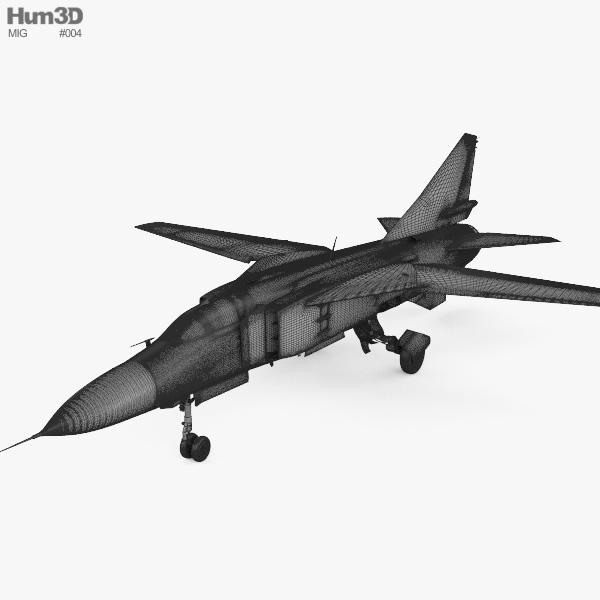 Mikoyan Gurevich MiG-23 3D model - Aircraft on Hum3D