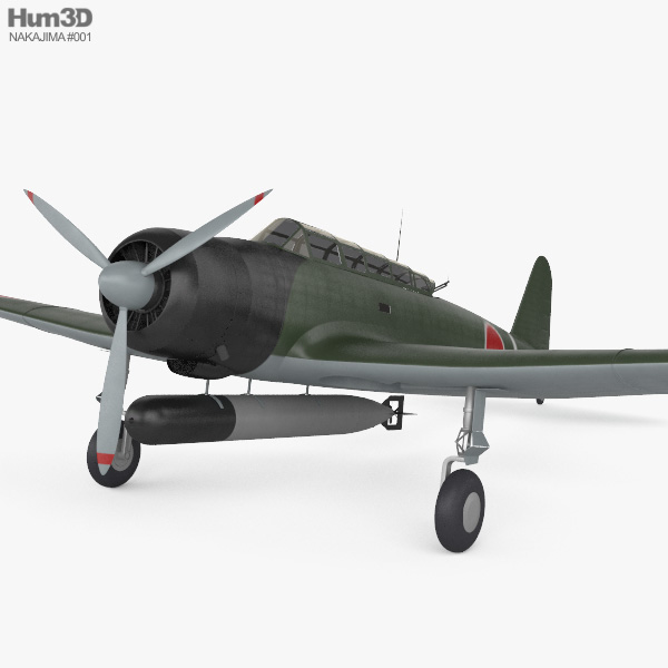 Nakajima B5N 3D model