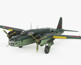 Nakajima Ki-49 Modelo 3D