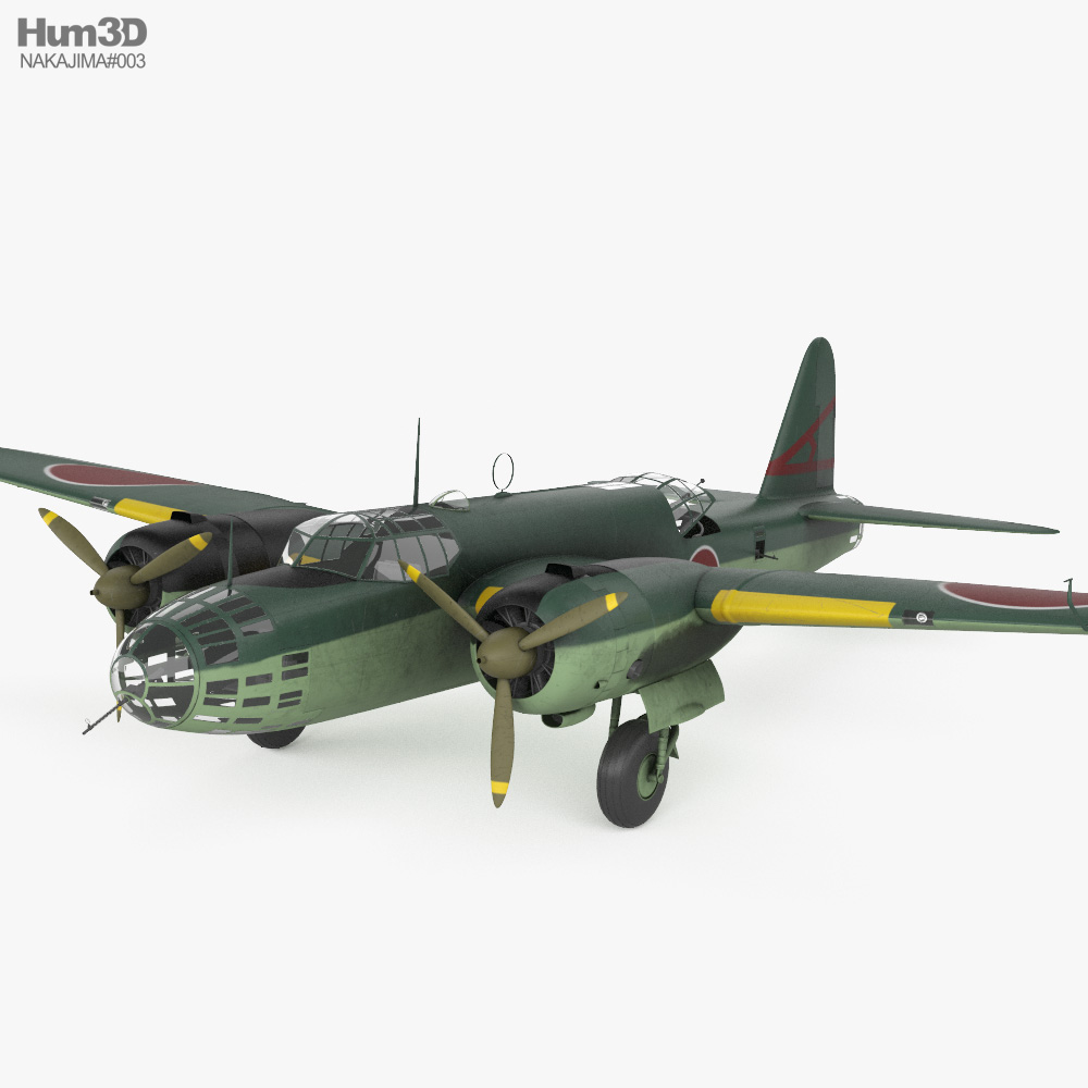 Nakajima Ki-49 3D-Modell