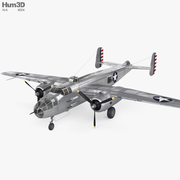 North American B-25 Mitchell Modelo 3D