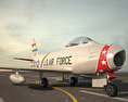 North American F-86 Sabre 3D модель