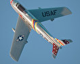 North American F-86 Sabre Modello 3D
