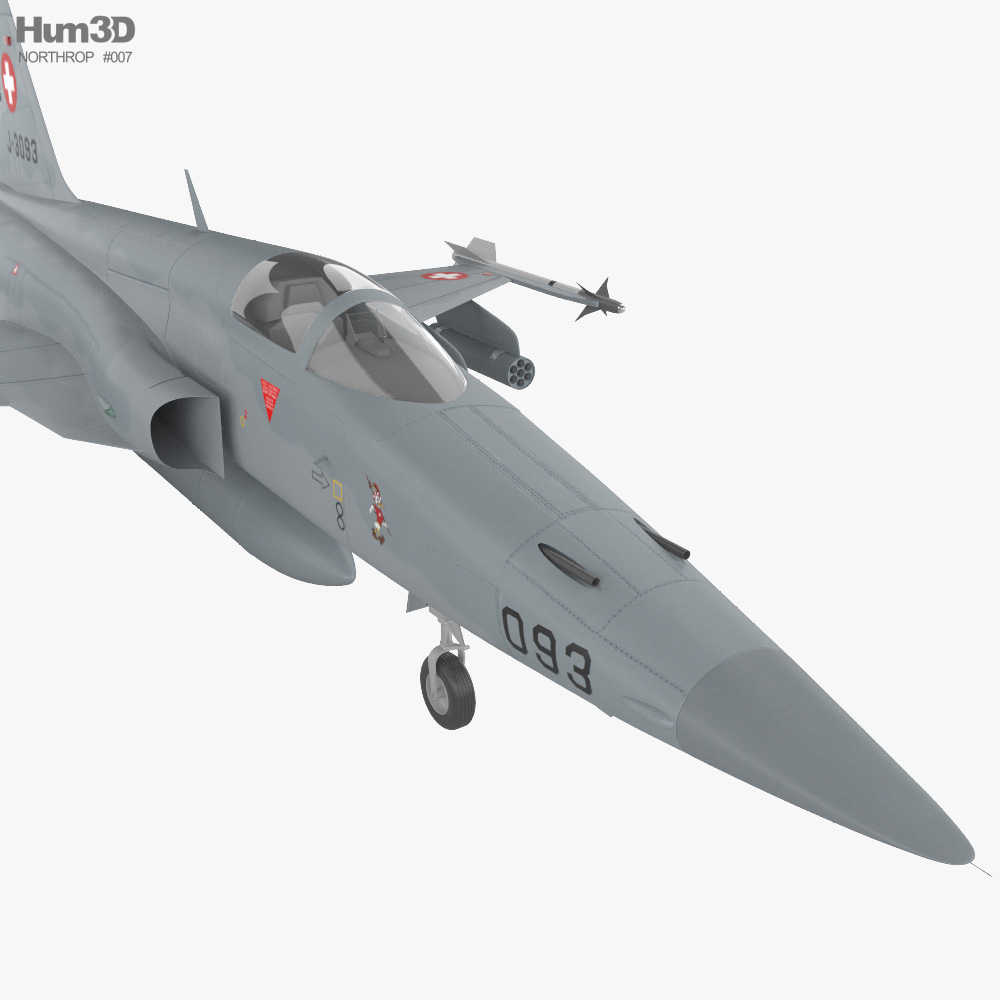 Northrop F-5 3D model - Aircraft on Hum3D