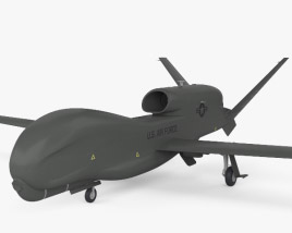RQ-4全球鷹偵察機 3D模型