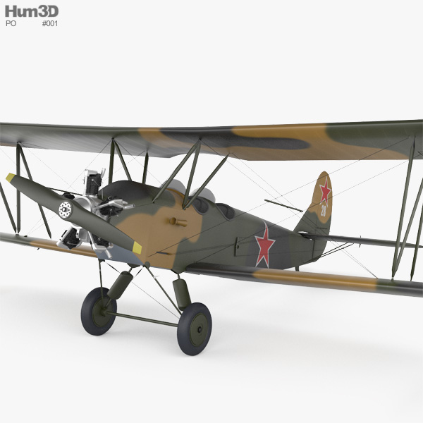 Polikarpow Po-2 3D-Modell
