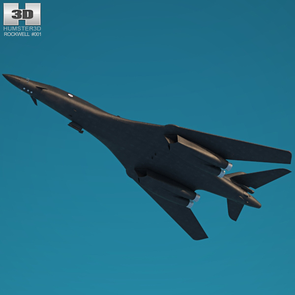 Rockwell B-1 Lancer 3D Model - Aircraft On Hum3D