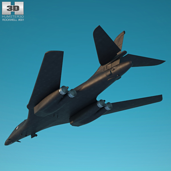 Rockwell B-1 Lancer 3D model - Aircraft on Hum3D