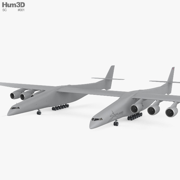 Scaled Composites Stratolaunch Model 351 Modelo 3D