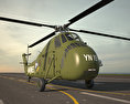 Sikorsky H-34 Military helicopter 3d model