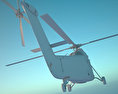 Sikorsky H-34 Military helicopter 3d model