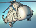 Sikorsky H-34 Military helicopter 3d model