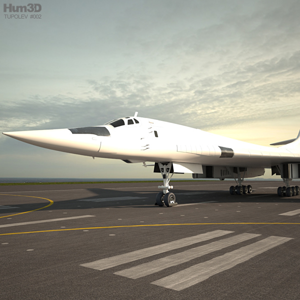 투폴레프 Tu-160 3D 모델 