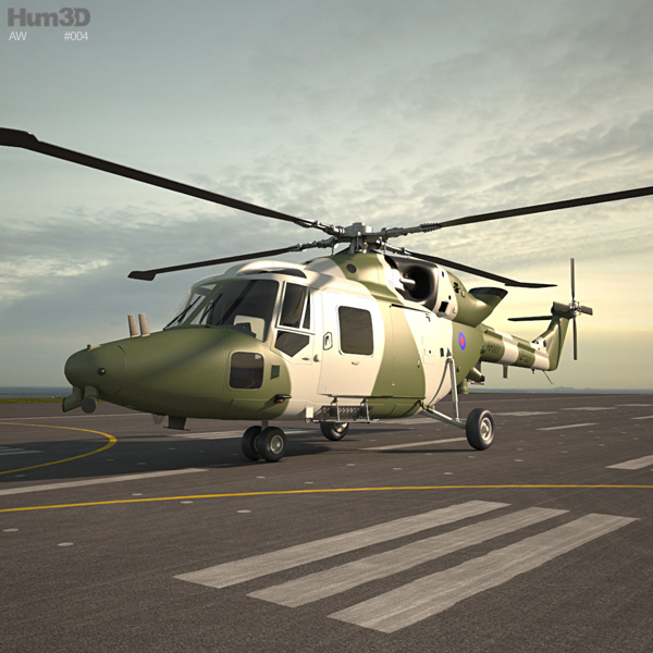 Westland Lynx AH 9 3D model