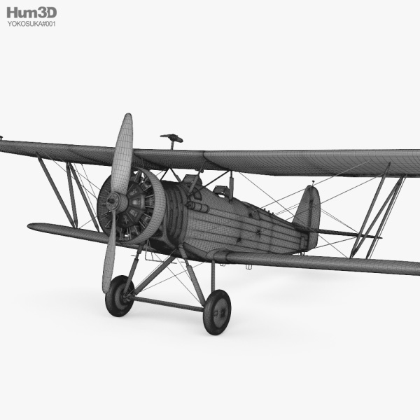 Yokosuka K5Y1 3D model - Aircraft on Hum3D