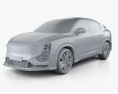 Aiways U6ion Prototype 2021 3d model clay render