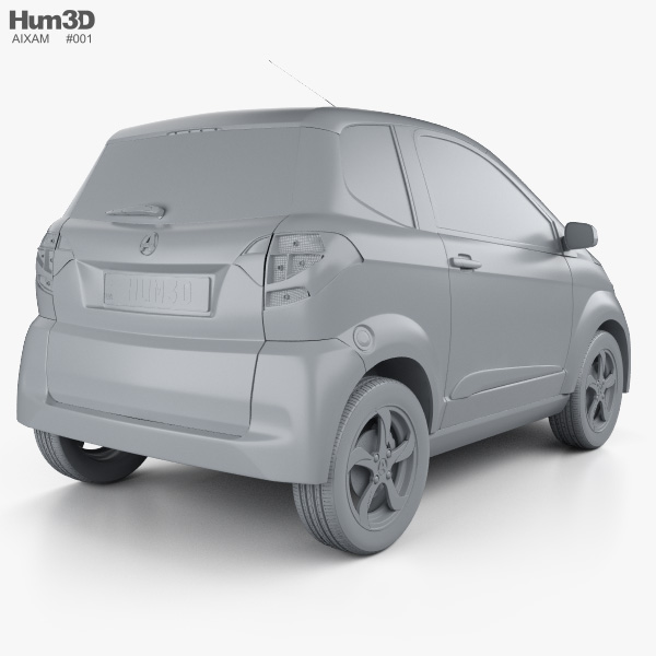 Aixam City Premium 2017 3D model - Vehicles on Hum3D