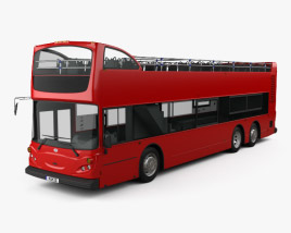 3D model of Alexander Dennis Enviro500 Open Top Bus 2005