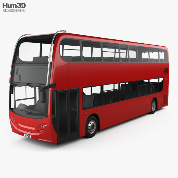 Alexander Dennis Enviro400H Double-Decker Bus 2015 3D model