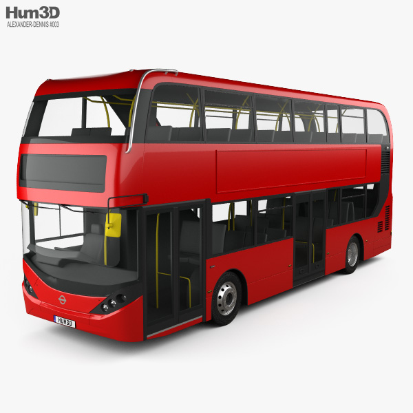 Alexander Dennis Enviro400H City Bus à Impériale 2015 Modèle 3D