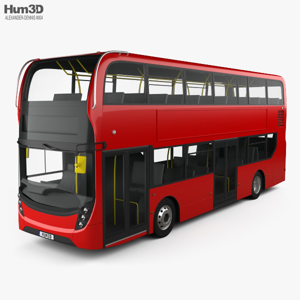 Alexander Dennis Enviro400 Double-Decker Bus 2015 3D model
