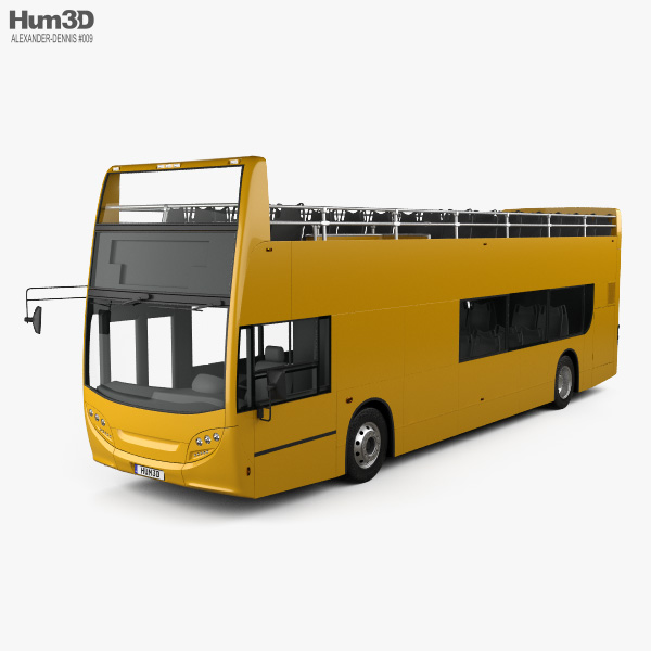Alexander Dennis Enviro400 Open Top Bus 2015 3D модель
