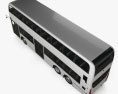 Alexander Dennis Enviro500 Autobús de dos pisos 2016 Modelo 3D vista superior