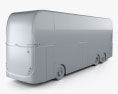 Alexander Dennis Enviro500 Autobus a due piani 2016 Modello 3D clay render