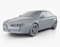 Alfa Romeo 159 sedan 2012 3d model clay render