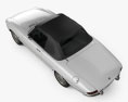 Alfa Romeo 1600 Spider Duetto 1966 3D模型 顶视图