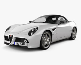 Alfa Romeo 8c Spider 2012 3D модель