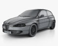 Alfa Romeo 147 3door 2012 3D 모델  wire render