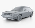 Alfa Romeo Sprint 1976 3D модель clay render