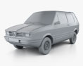 Alfa Romeo Z33 Free Time 1984 Modello 3D clay render