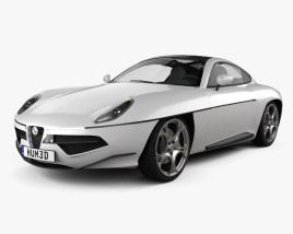 3D model of Alfa Romeo Disco Volante Touring 2016