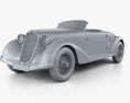 Alfa Romeo 6C 2300 S Touring Pescara Spider 1935 3D 모델  clay render