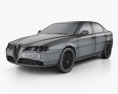 Alfa Romeo 166 2007 3D 모델  wire render