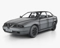 Alfa Romeo 166 2003 3d model wire render