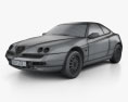 Alfa Romeo GTV 1998 3d model wire render