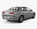 Alfa Romeo 156 2002 3D模型 后视图