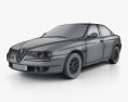 Alfa Romeo 156 2002 3D模型 wire render