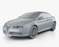 Alfa Romeo GT 2010 3d model clay render