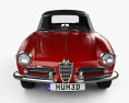 Alfa Romeo Giulietta spider with HQ interior 1955 3d model front view